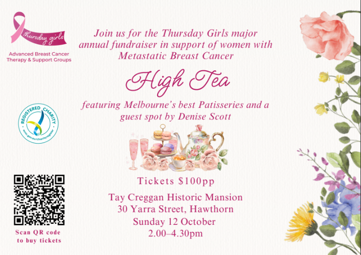 Thursday Girls Group High Tea Postcard