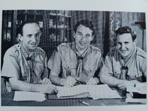 1965 Foundation Production Team: l to r, Stuart Levens Technical Director, Graeme McCoubrie Producer, Ray Hodge Musical Director
