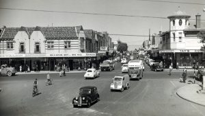 Intersection of Whitehorse Road and Station Street, Box Hill.
